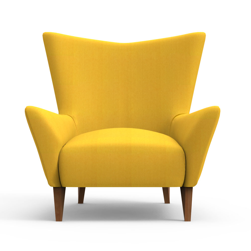 Swain Club Chair-Yellow